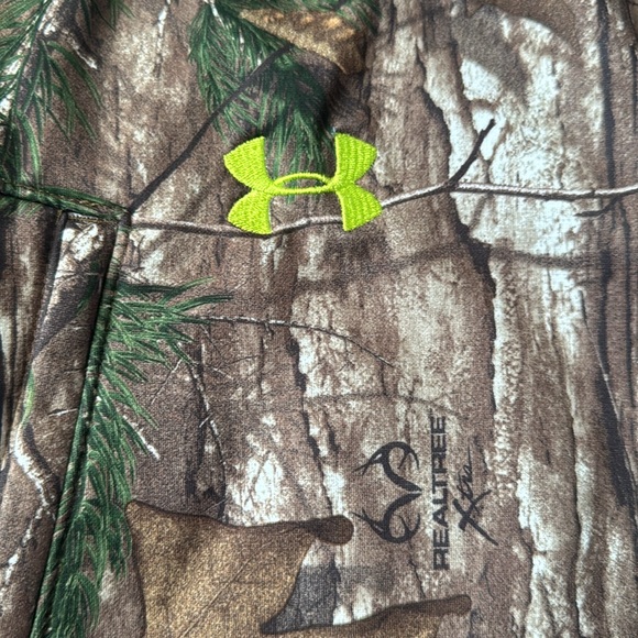 EUC Men’s Under Armour RealTree Xtra Camo Fleece Scent Control Jacket Size 2XL - Picture 4 of 10